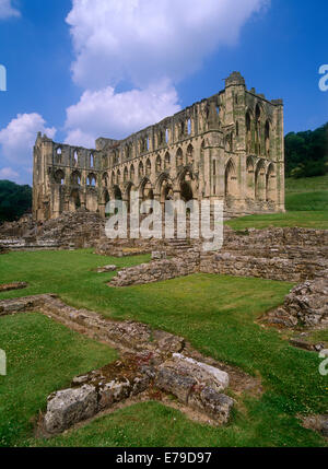 L'abbaye de Rievaulx North Yorkshire Angleterre Banque D'Images