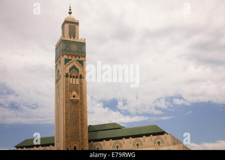 Mosquée Hassan II - L'une des plus grandes mosquées à Casablanca Banque D'Images