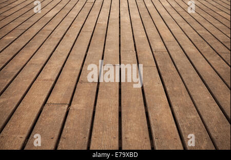 Vieux plancher en bois. La texture de fond photo Banque D'Images