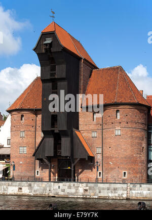 Zuraw à Gdansk, Pologne. La grue du port médiéval plus ancien en Europe Banque D'Images