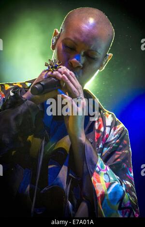 Skunk Anansie en concert au Grand Théâtre de Pologne avec : Deborah Anne Dyer,peau,Skunk Anansie Où : Lodz, Pologne Quand : 07 Mars 2014 Banque D'Images