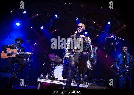 Skunk Anansie en concert au Grand Théâtre de Pologne avec : Deborah Anne Dyer,peau,Skunk Anansie Où : Lodz, Pologne Quand : 07 Mars 2014 Banque D'Images