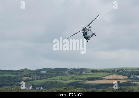 HM2 Merlin de la Marine royale sur l'affichage à l'Airshow Ondes Portrush Antrim Irlande du Co. Banque D'Images