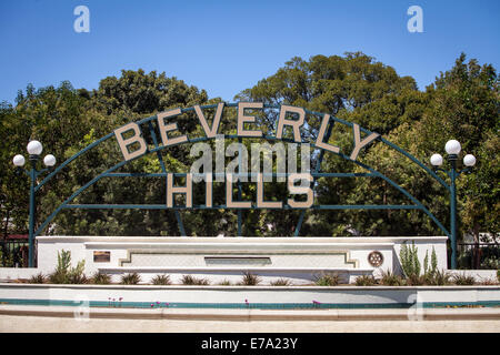 Le Beverly Hills signe. Banque D'Images