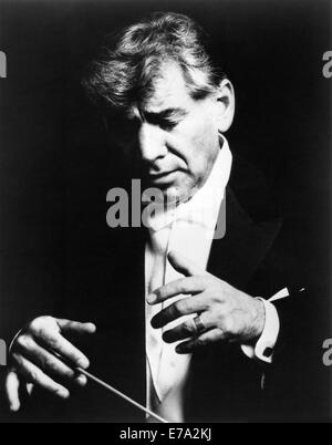 Leonard Bernstein (1918-1990), compositeur et chef d'orchestre, Portrait, circa 1960 Banque D'Images