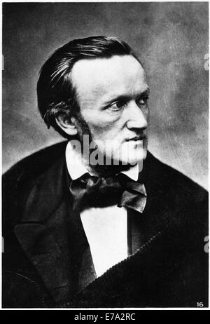 Richard Wagner (1813-1883), compositeur d'opéra allemand, Portrait, circa 1860 Banque D'Images