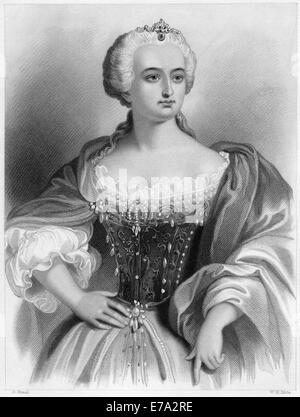 Marie-thérèse (1717-1780), Archiduchesse d'Autriche, reine de Hongrie et de Bohème, Portrait Banque D'Images