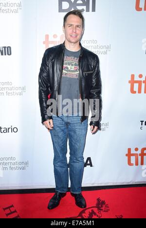 Toronto, Canada. 10 Septembre, 2014. Sam Rockwell aux arrivées d'Laggies en première mondiale au Festival International du Film de Toronto 2014, Roy Thomson Hall, Toronto, le 10 septembre 2014. Credit : Gregorio Binuya/Everett Collection/Alamy Live News Banque D'Images