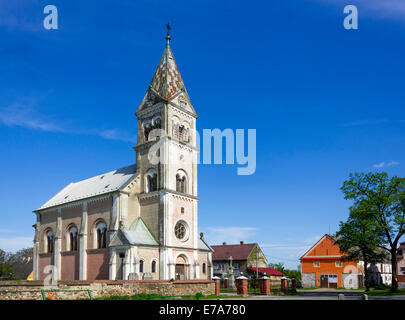 Église de Saint-Laurent, Bialy Potok, district de Jesenik, Karlovarsky région, République Tchèque Banque D'Images