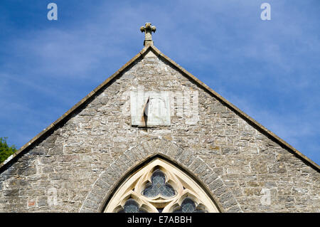 Cadran solaire, St John the Baptist Church, Llanblethian, Vale of Glamorgan, Pays de Galles, Royaume-Uni. Banque D'Images