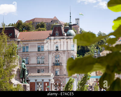 La Slovénie Ljubljana Laibach capitale Slovénie vue sur la ville visites ljubljana center - Hasselblad H5D-50c photo Banque D'Images