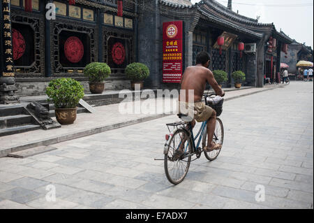 Pingyao, dans le centre de la province du Shanxi en Chine. Banque D'Images