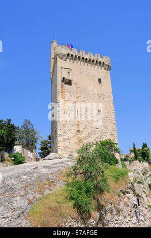 Tour Philippe le Bel, une tour fortifiée, Villeneuve-lès-Avignon, Gard, Languedoc-Roussillon, Sud de France, France Banque D'Images