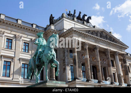 Le duc Carl Wilhelm Ferdinand, la reconstruction de Brunswick Palace, Schloss-Arkaden, Brunswick, Basse-Saxe, Allemagne, Europe Banque D'Images