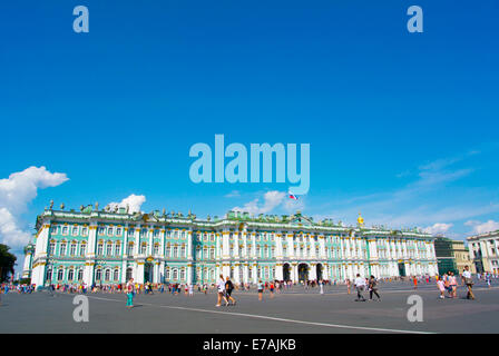 Palais d'hiver (1764), le logement l'Ermitage, de la place du Palais, le centre de Saint-Pétersbourg, la Russie, l'Europe Banque D'Images