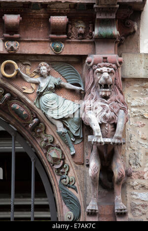 Portail Renaissance, place du marché de la vieille ville, Brunswick, Basse-Saxe, Allemagne, Europe, Banque D'Images