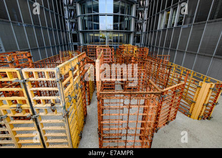 Art installation caled BFD bundig Hornschemeyer fluchtend dicht par Franka au lobe Paul Haus gouvernement immeuble de bureaux à Berlin Banque D'Images