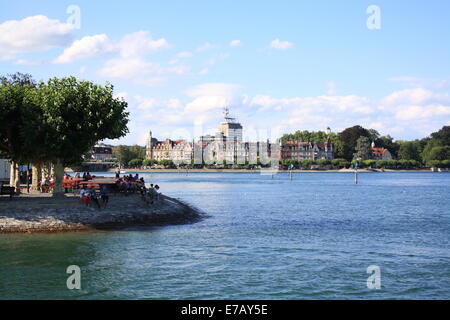 Promenade à constance du lac de Constance Banque D'Images