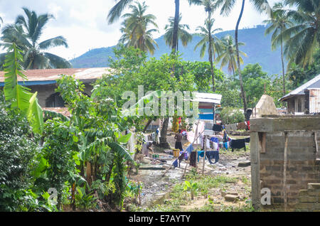 La banlieue au sud de Freetown, près de Lakka, Sierra Leone Banque D'Images