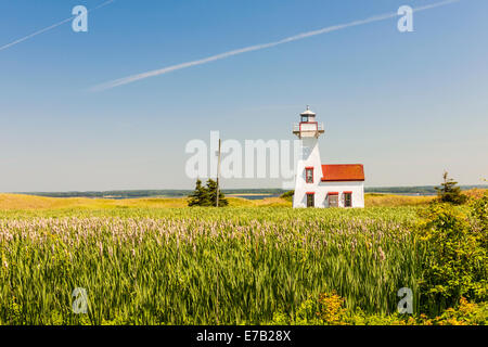 Nouvelle gamme phare arrière de Londres dans le comté de Queens, Prince Edward Island, Canada Banque D'Images