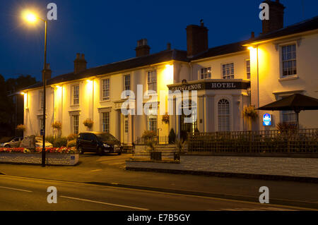 L'hôtel Grosvenor la nuit, Stratford-upon-Avon, Warwickshire, UK Banque D'Images