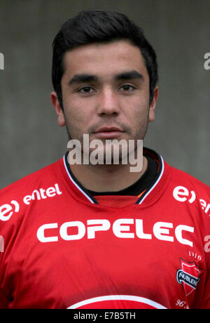 Le Chili de football Serie A / ( le Club Deportivo Nublense ) - Alexis Orellana Banque D'Images