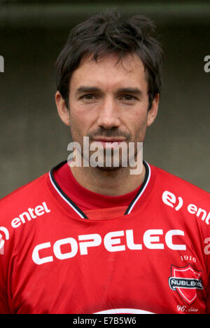 Le Chili de football Serie A / ( le Club Deportivo Nublense ) - Benjamin Ruiz Banque D'Images