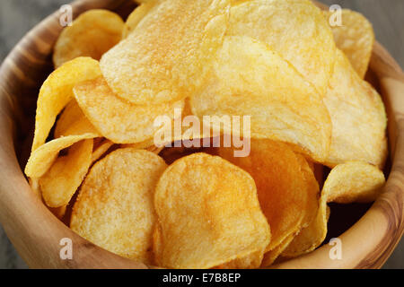 Croustilles de pommes de terre au paprika, la photo en gros Banque D'Images