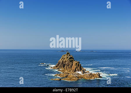 South West Coast Path, Lands End Banque D'Images