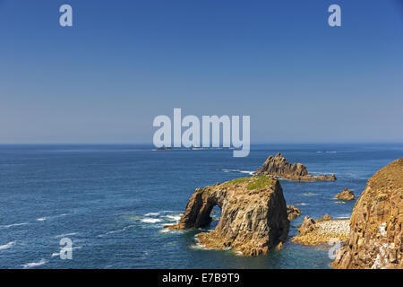 Lands End en Cornouailles Banque D'Images