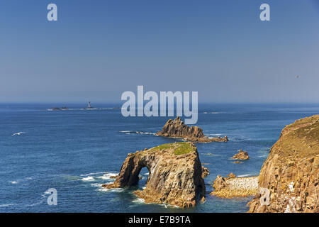 Lands End en Cornouailles Banque D'Images