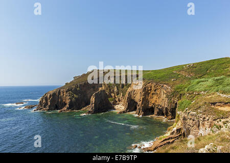 South West Coast Path, Lands End Banque D'Images