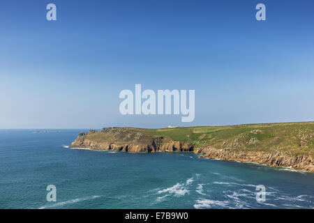 South West Coast Path, Lands End Banque D'Images