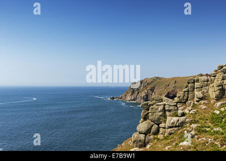 South West Coast Path, Nanijizal Banque D'Images