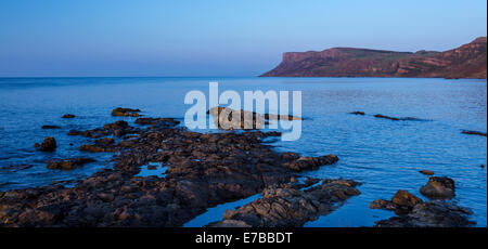 Soirée coup de tête juste Ballycastle Co Antrim Irlande du Nord Banque D'Images