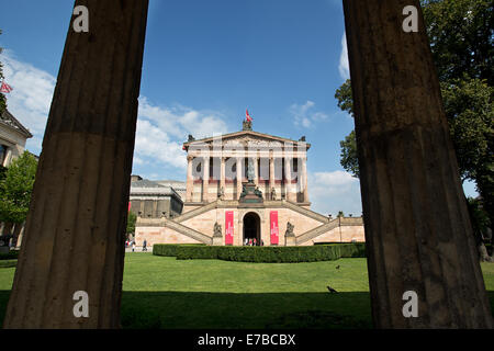 L'île des musées, l'ancienne Galerie Nationale de Berlin, Allemagne. (Alte Nationalgalerie) Banque D'Images