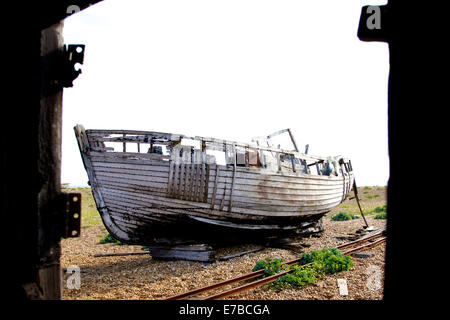 La plage des pêcheurs, Dungeness Banque D'Images