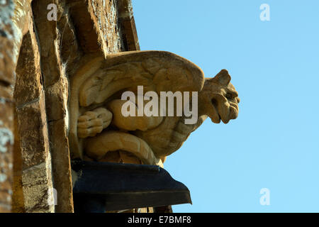 Gargoyle sur St Botolph, Église Brampton, Northamptonshire, England, UK Banque D'Images