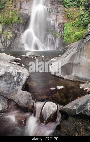 Cascade de gitgit dans les montagnes centrales de Bali, Indonésie, est un spectacle à voir ! Banque D'Images