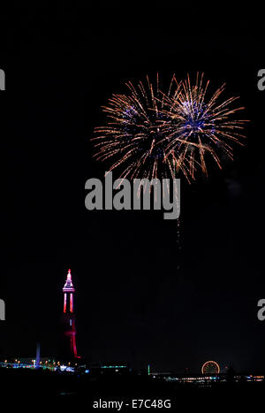 Championnats du monde d'artifice à Blackpool, Lancashire Banque D'Images