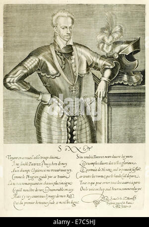 Trésorier général de France (Général trésoriers des France). À partir de 1594 'True Portraits et Vie des Hommes Illustres" par André Thévet (1516-1590). Voir la description pour plus d'informations. Banque D'Images