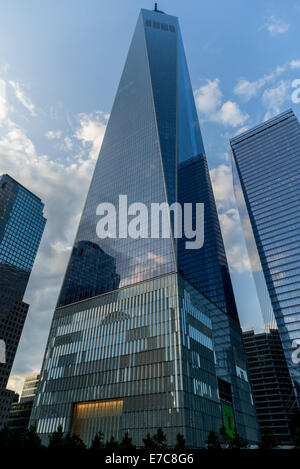 Une vue du nouveau monde Une Trace Center à New York. Banque D'Images