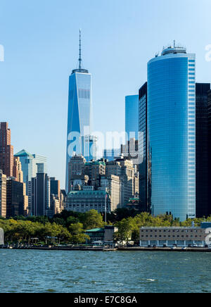 Une vue du nouveau monde Une Trace Center à New York. Banque D'Images