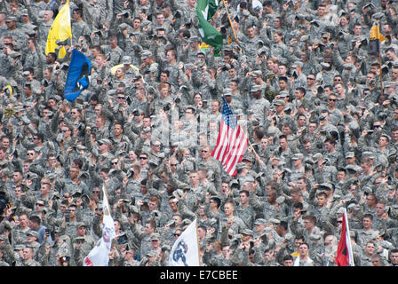 Un United States Military Academy jeu football joué au stade de Mitchie à West Point, NY Banque D'Images