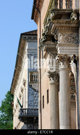 Le Palais Prosperi Sacrati et Palazzo dei Diamanti dans Renaissance Ferrara Banque D'Images