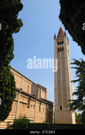 La basilique San Zeno Maggiore de Vérone Banque D'Images