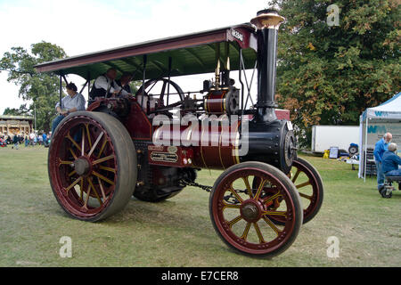 Vapeur & country fayre Bedfordshire, ancien directeur de l'Park, Shuttleworth, UK.Burrell, moteur de traction construite en 1899 sur l'affichage. Crédit : Scott Carruthers/Alamy Live News Banque D'Images