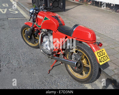 Mike Hailwood Replica moto ducati Banque D'Images