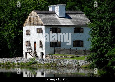 SLEEPY HOLLOW, NEW YORK : Le Manoir, c. En 1750, construit par Frederick Philipse et aujourd'hui connu sous le nom de Manoir Philipsburg Banque D'Images