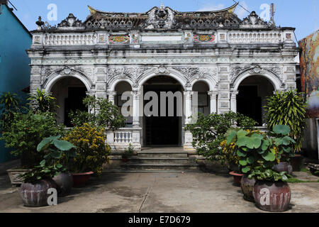 Le Thuy's house dans Sa Dec, au Vietnam. Banque D'Images